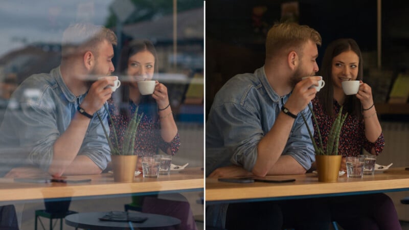 Ferramenta de remoção por IA do Lightroom eliminando elementos indesejados da foto
