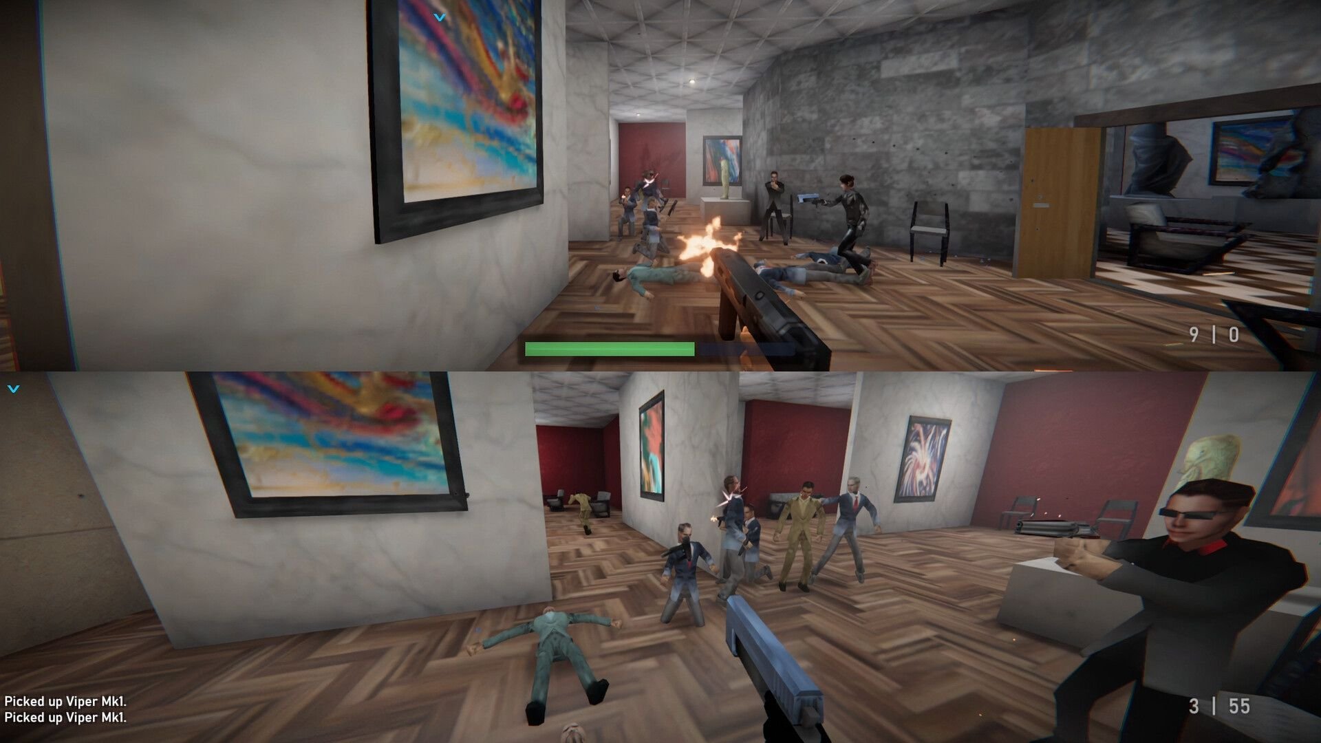 Combate em primeira pessoa em Agent 64: Spies Never Die