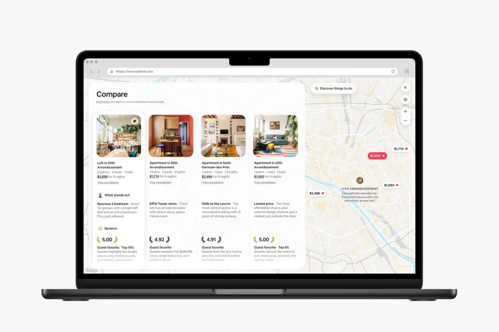Airbnb ganha busca por voz com IA e aba para ver onde os amigos se hospedaram