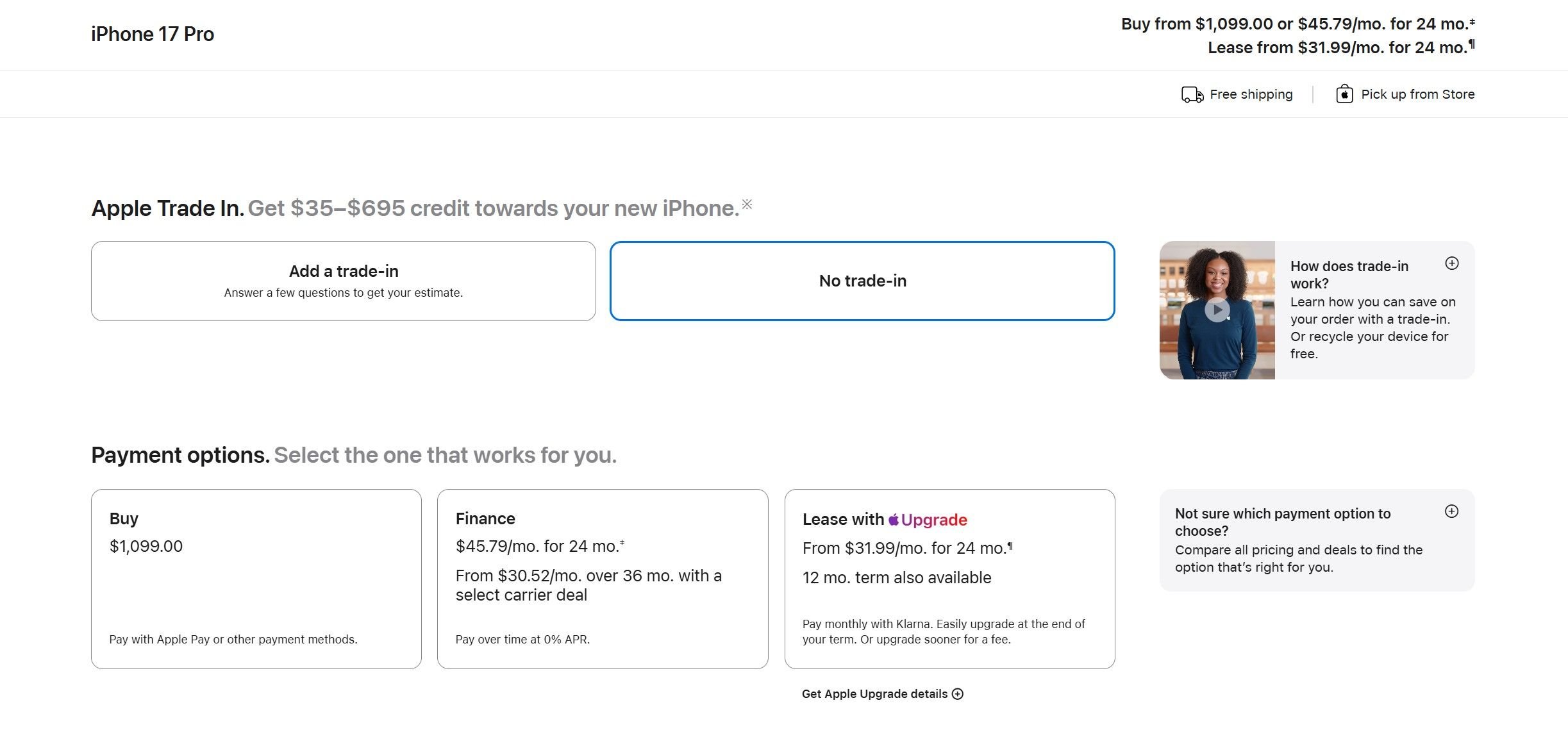 Aparelhos elegíveis ao programa de aluguel da Apple