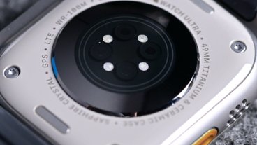 Sensores na parte de trás do Apple Watch