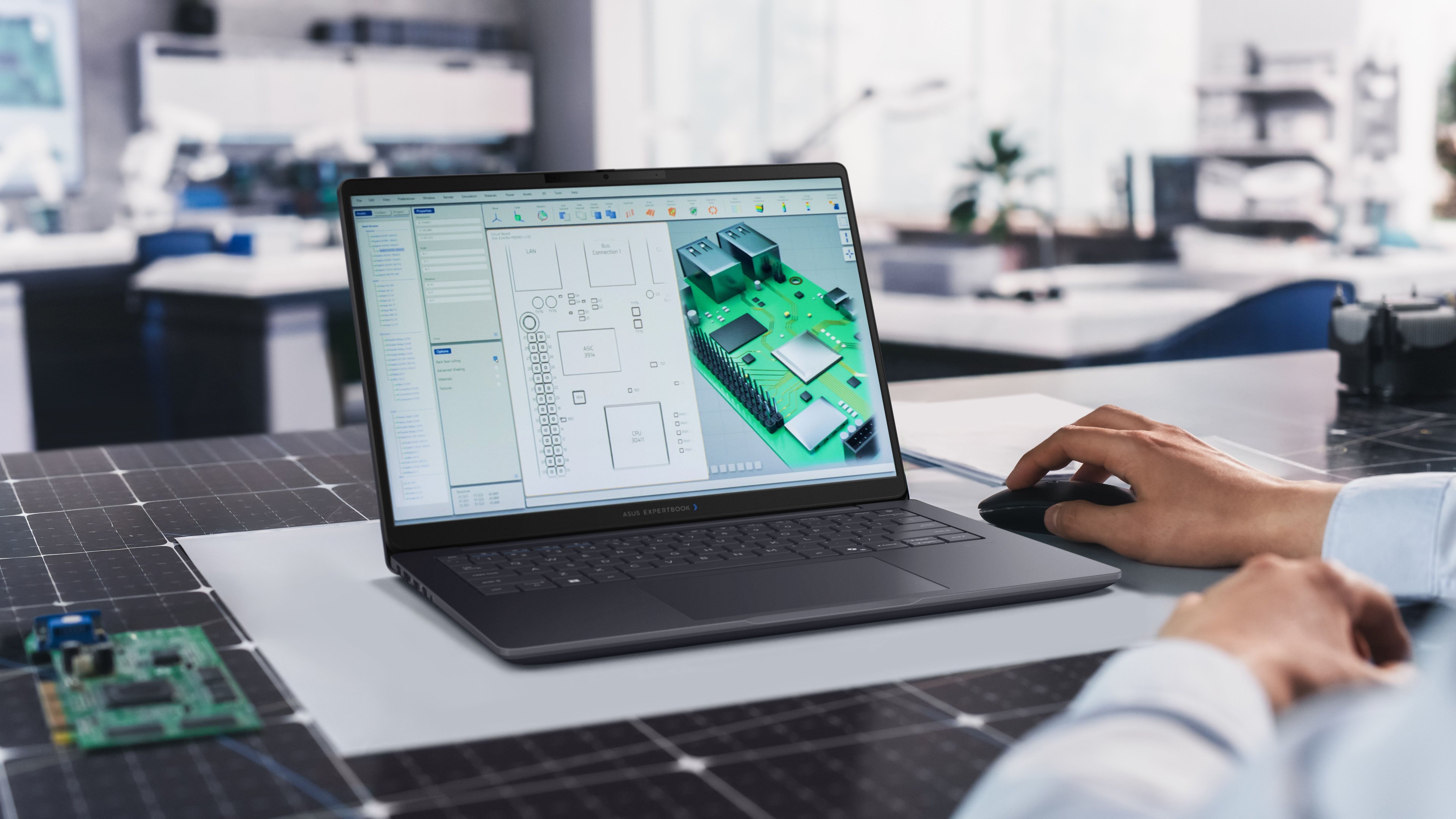 Notebook ASUS ExpertBook Ultra em ambiente de trabalho