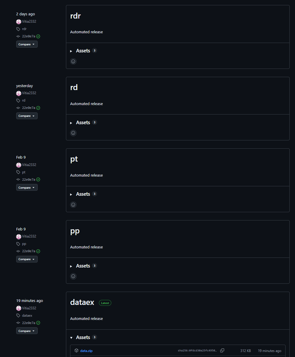 Página do GitHub usada para distribuir o carregador do BusySnake