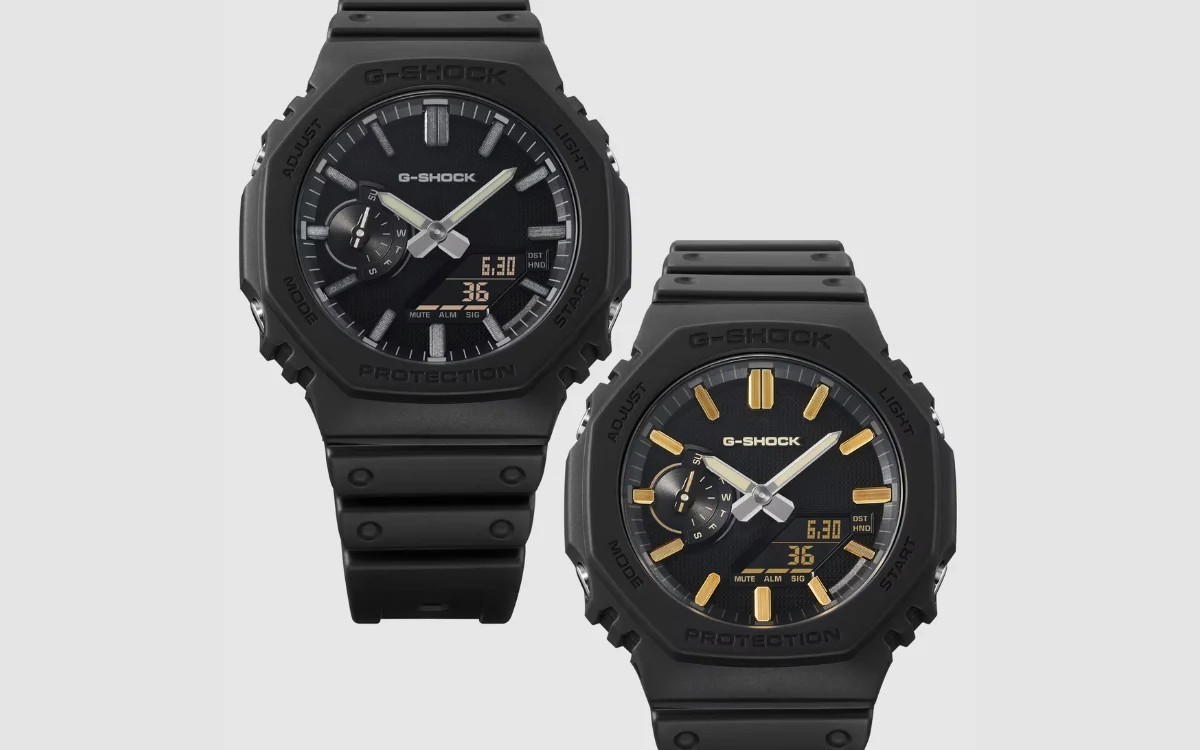 Casio G-Shock 2100 Luxe Black chega com quatro modelos e acabamento premium