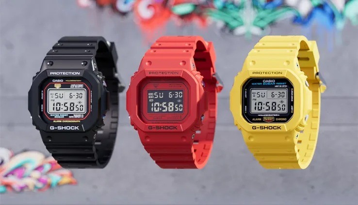 Colecao traz 12 modelos virtuais de G-Shock baseados nas linhas DW-5600 e GA-2100
