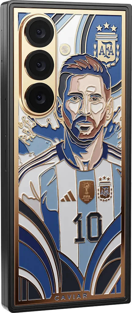 Celulares da Caviar de Messi e Cristiano Ronaldo banhados a ouro