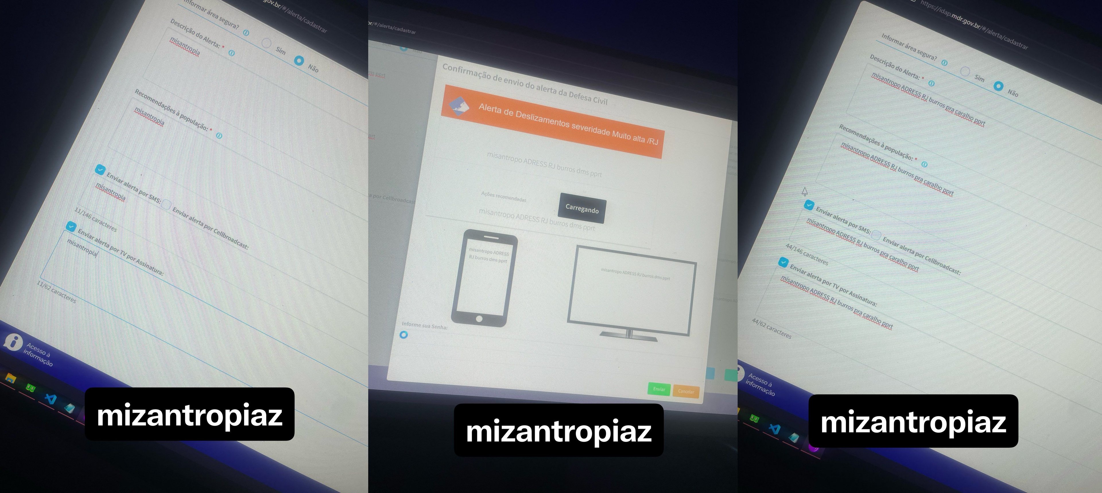 Defesa Civil sofre ataque hacker e dispara alertas falsos de 'misantropia' a milhões de celulares