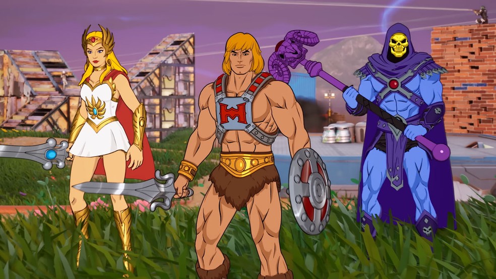 Fortnite recebe He-Man, She-Ra e Esqueleto em crossover de Masters of the Universe
