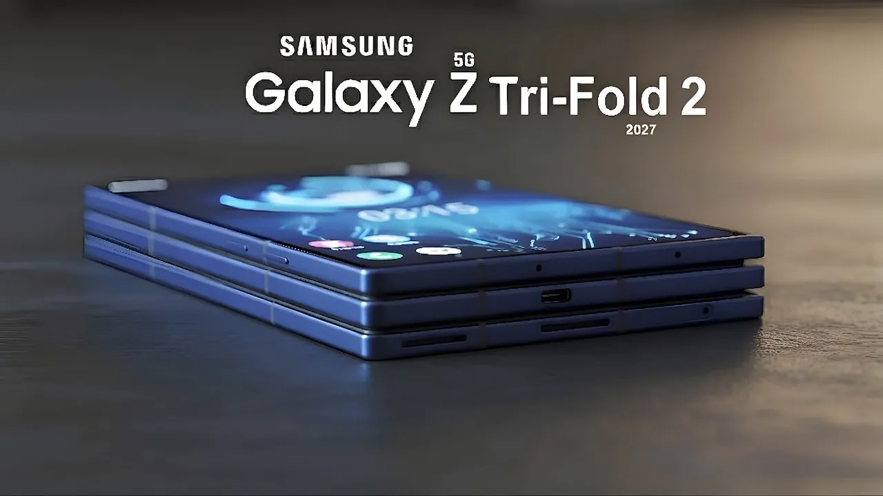 Galaxy Z TriFold em exibição