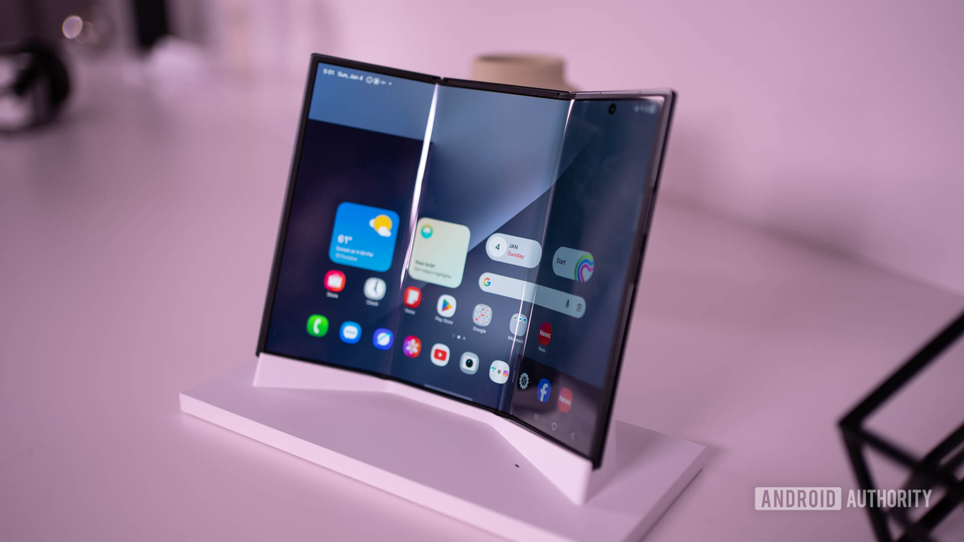 Conceito de celular deslizante da Samsung