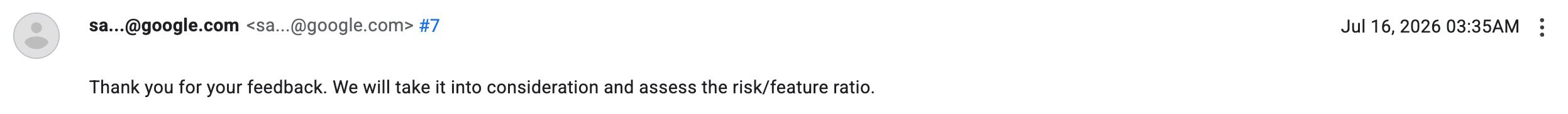 Proposta de mudança no ADB publicada no rastreador de problemas do Google