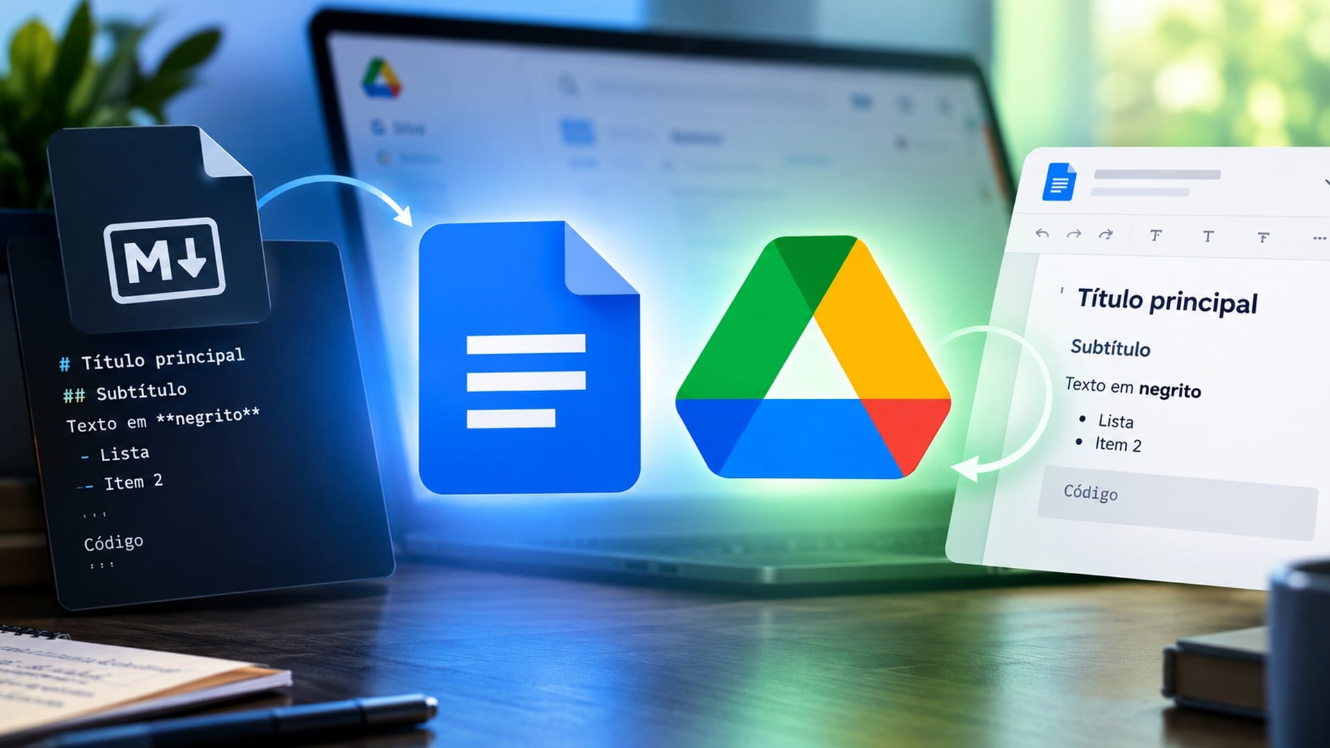 Google Docs e Drive passam a abrir e editar arquivos Markdown sem converter