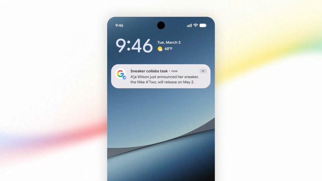 Tela dos Information Agents no AI Mode do Google