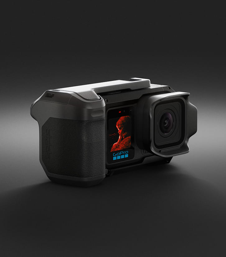 GoPro Mission 1 Pro em uso, gravando em 8K