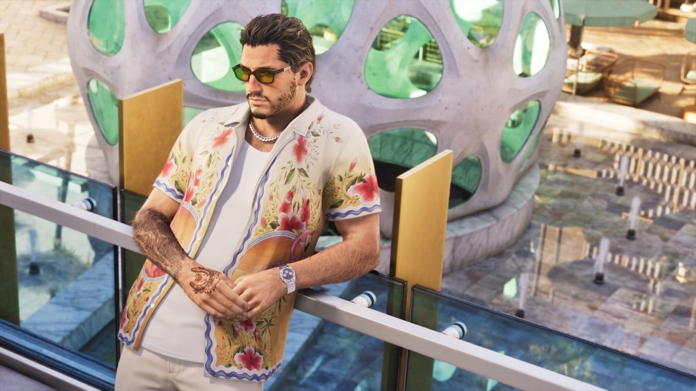Jason, um dos protagonistas de GTA 6, em Vice City