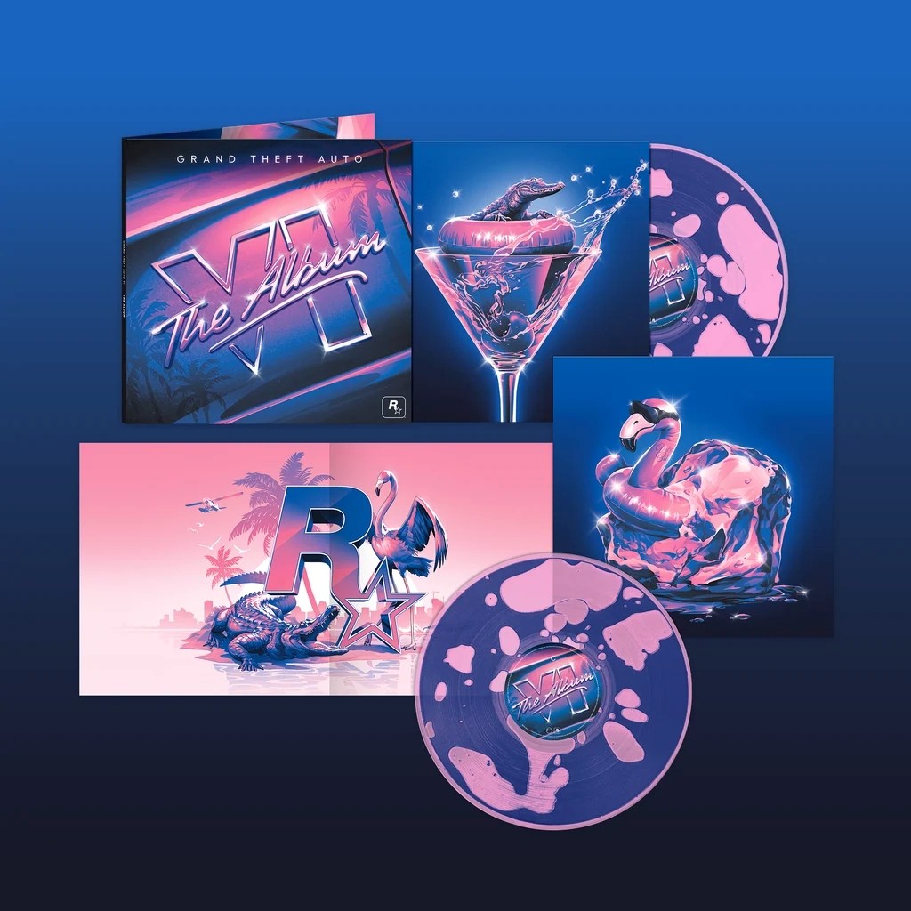 Capas das edições em CD e vinil de GTA 6: The Album