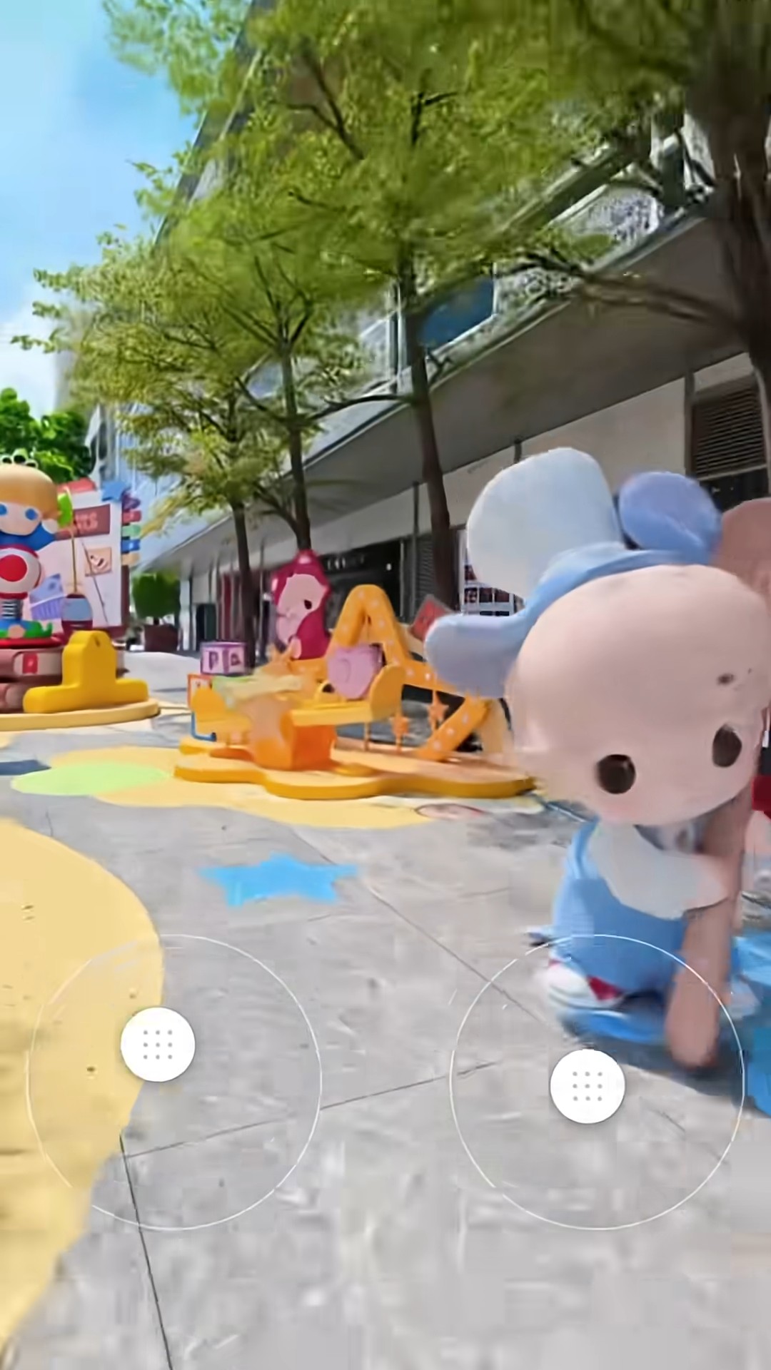 Cenário 3D gerado pelo Spatial Capture visto no aplicativo da Insta360