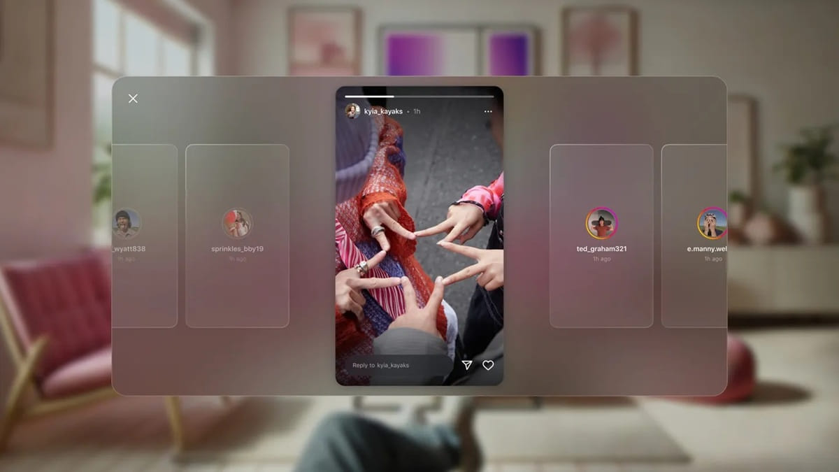 Instagram Stories ganha Spin View e Multi-Cam para óculos Meta
