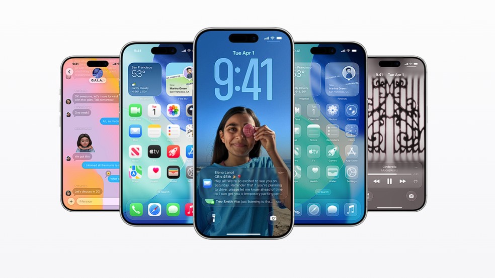 Design de tela curva nos quatro lados do iPhone 20