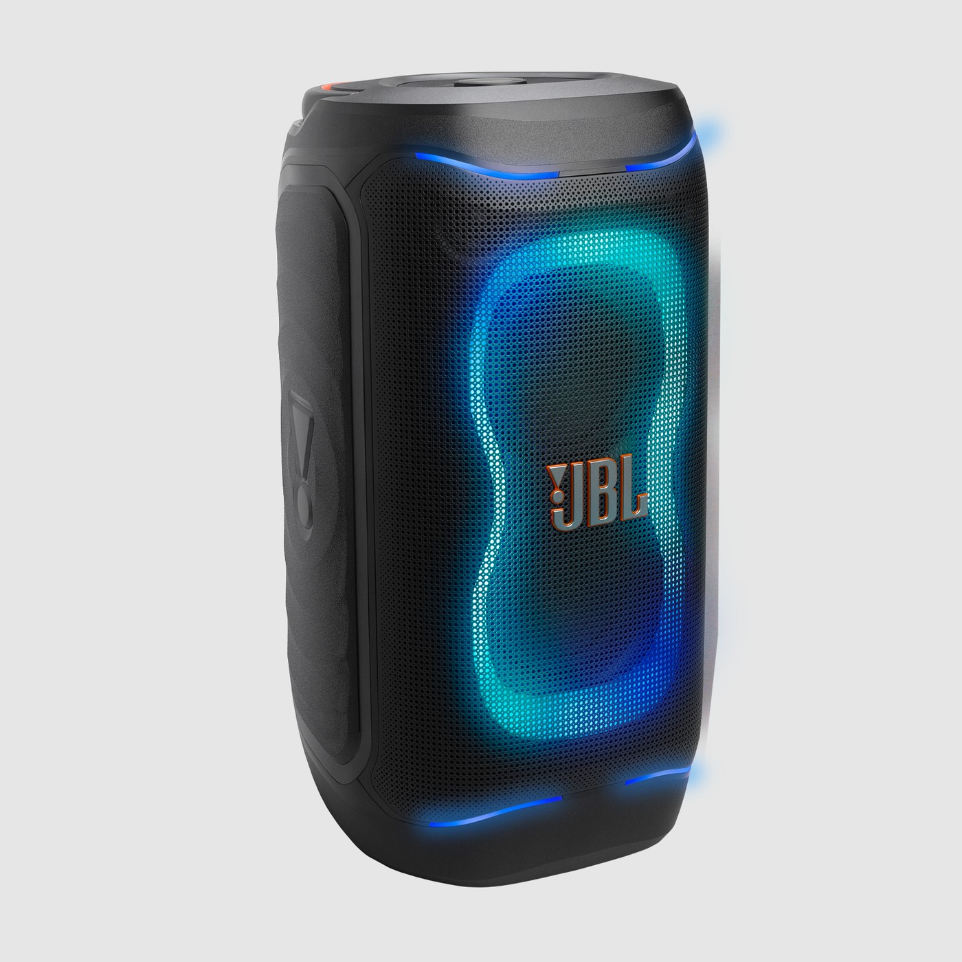 JBL PartyBox 130 com as luzes RGB acesas