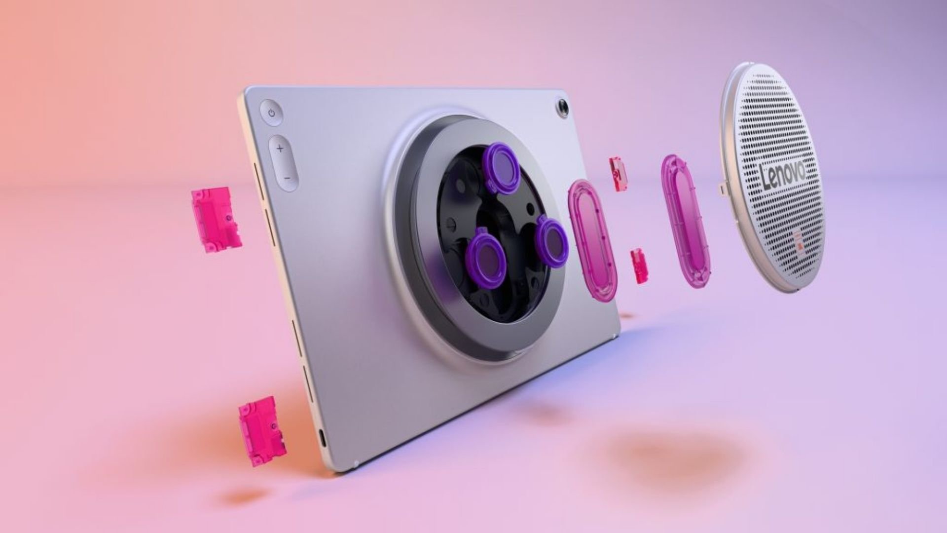 Lenovo Tab Plus Gen 2 chega com tela 2.5K de 120 Hz, som JBL e base giratória de 360°