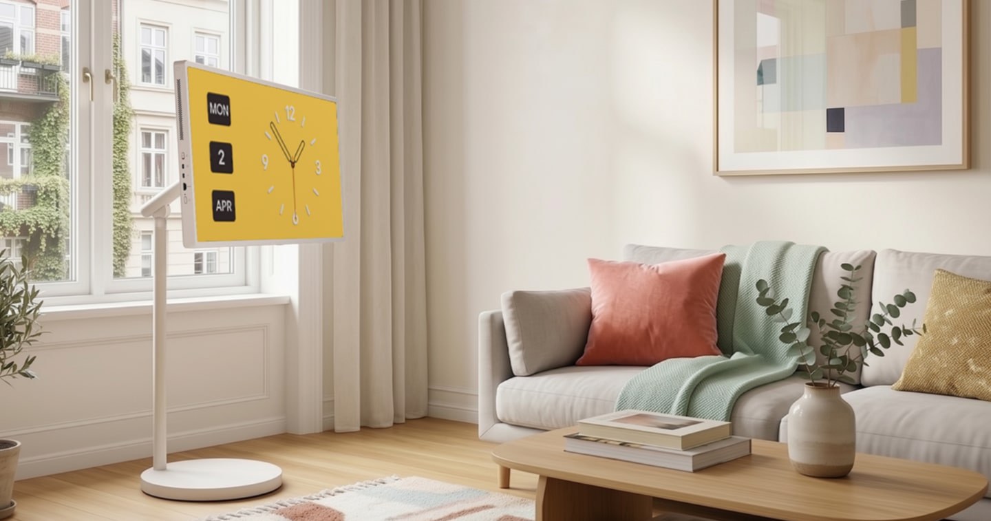 LG StanbyME 2 Max em ambiente doméstico