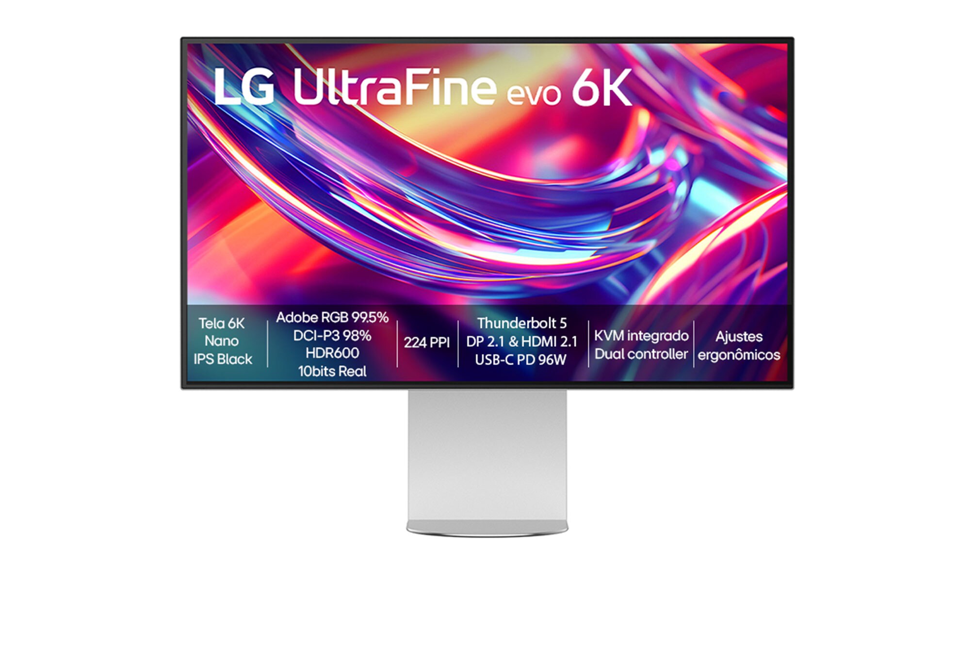 LG UltraFine evo 6K chega ao Brasil como primeiro monitor com Thunderbolt 5