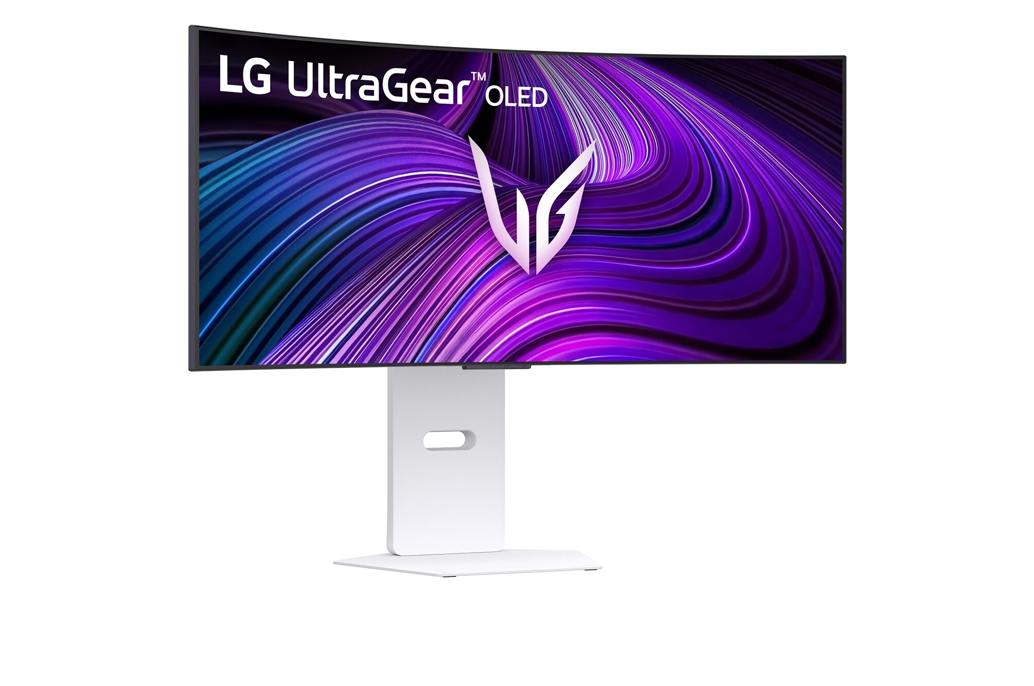 Detalhe do design e da traseira do LG UltraGear OLED 34GX90SA