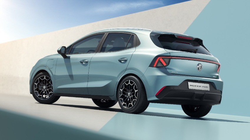 Traseira do MG4 Urban, hatch elétrico da MG lançado no mercado brasileiro