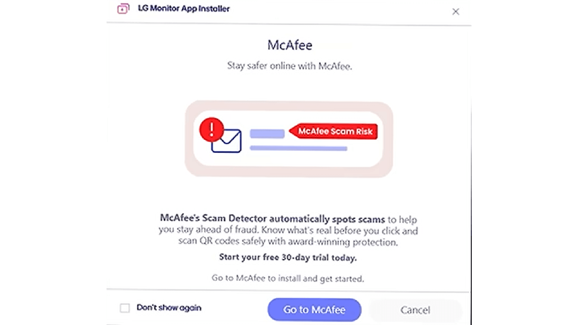 Monitores da LG instalam adware do McAfee no Windows sem permissão, dizem usuários
