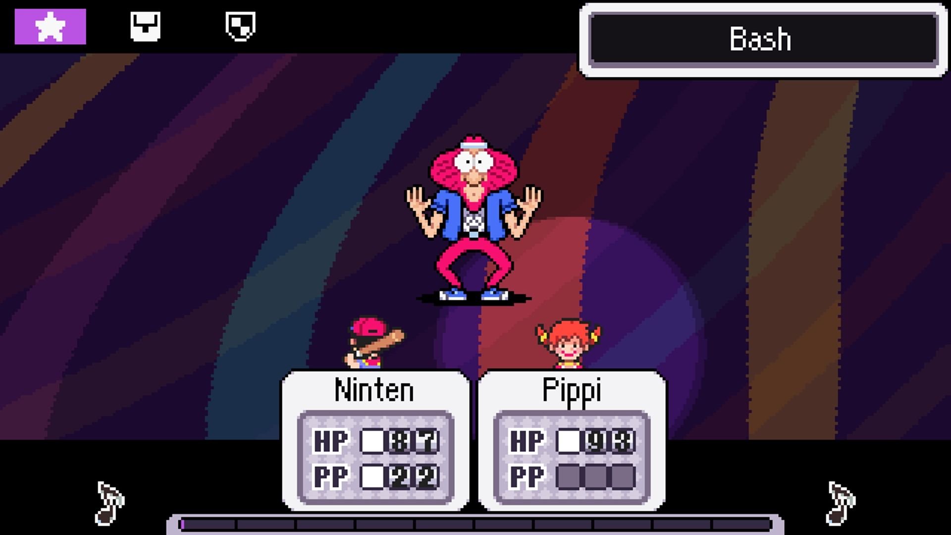 Cena de gameplay de Mother: Encore