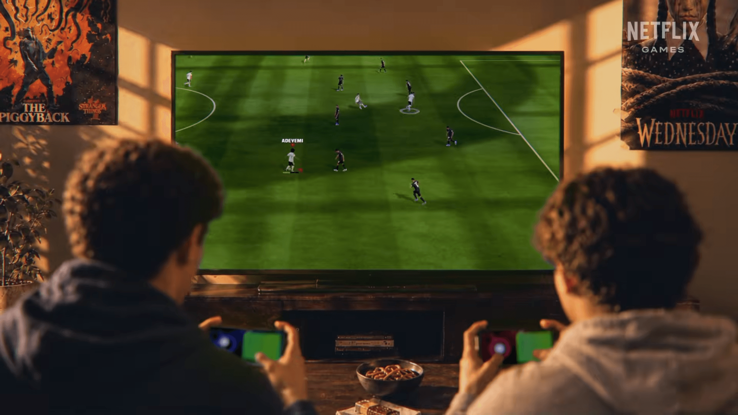 Jogadores usam o celular como controle no FIFA World Cup da Netflix