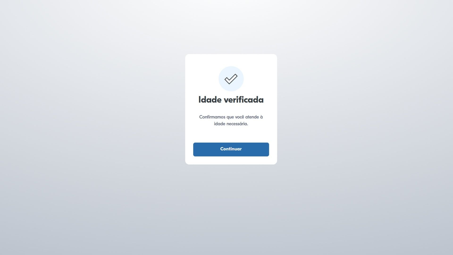 Tela de confirmação de idade verificada na conta PlayStation