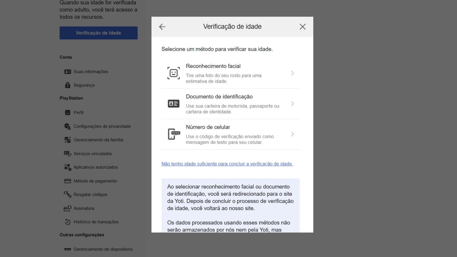 PlayStation começa a exigir verificação de idade no Brasil para jogos +18
