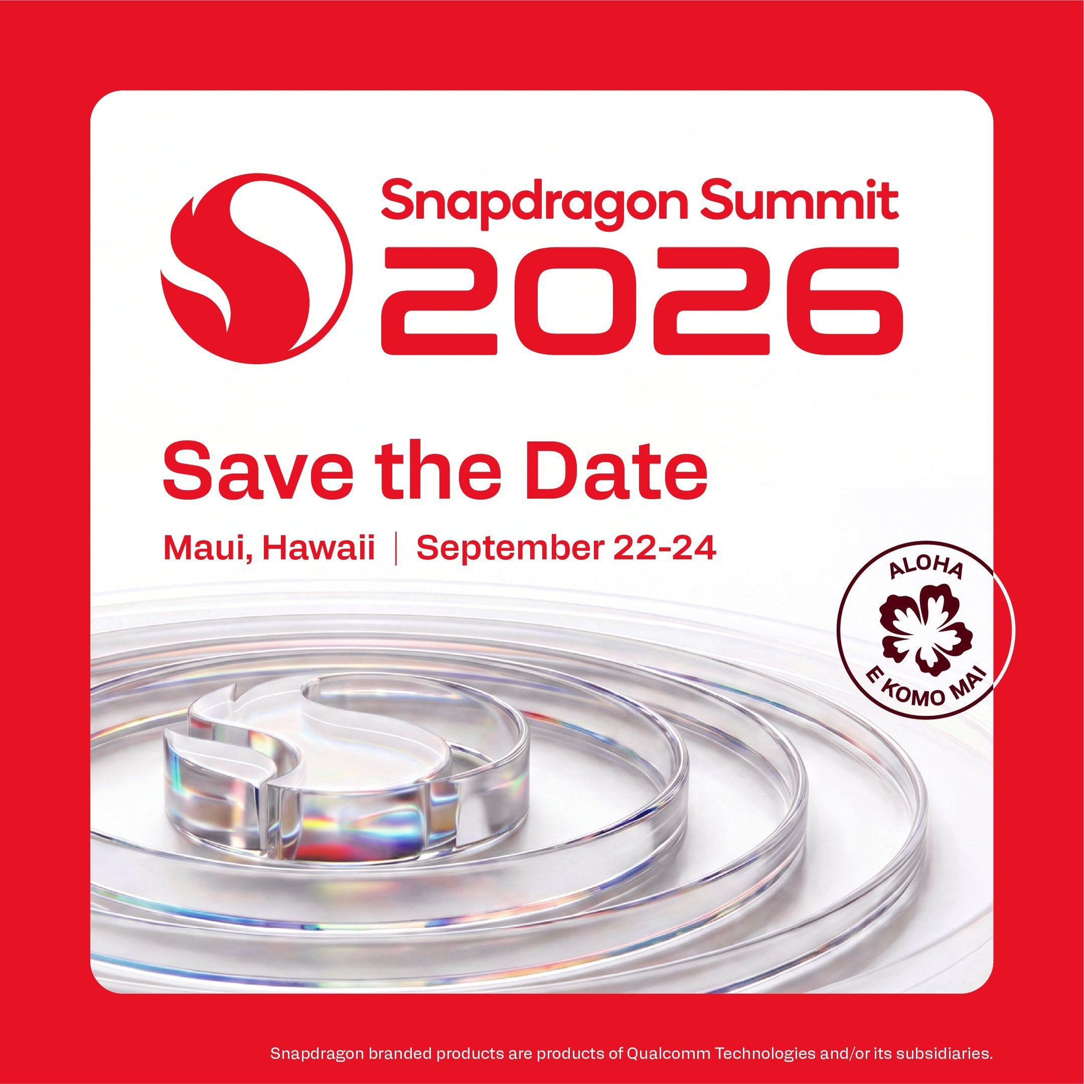 Palco do Snapdragon Summit, onde a Qualcomm revela seus chips topo de linha