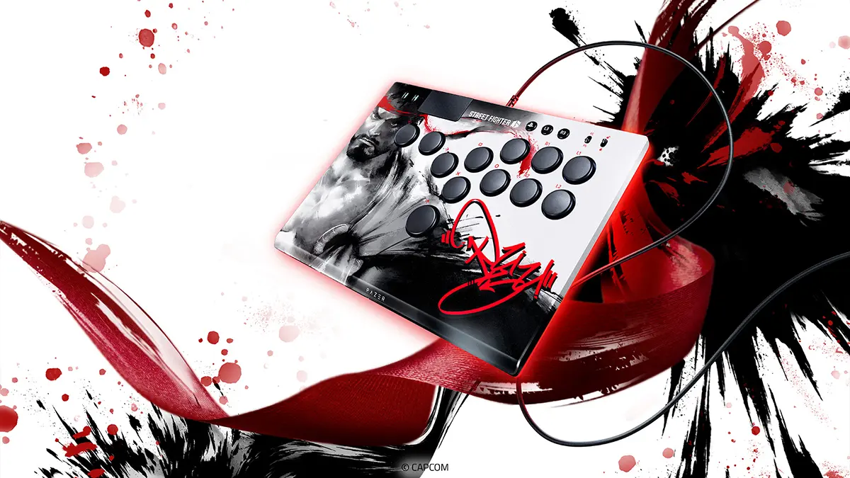 Razer Kitsune Ryu Edition: controle arcade de luta ganha versão Street Fighter na Evo 2026