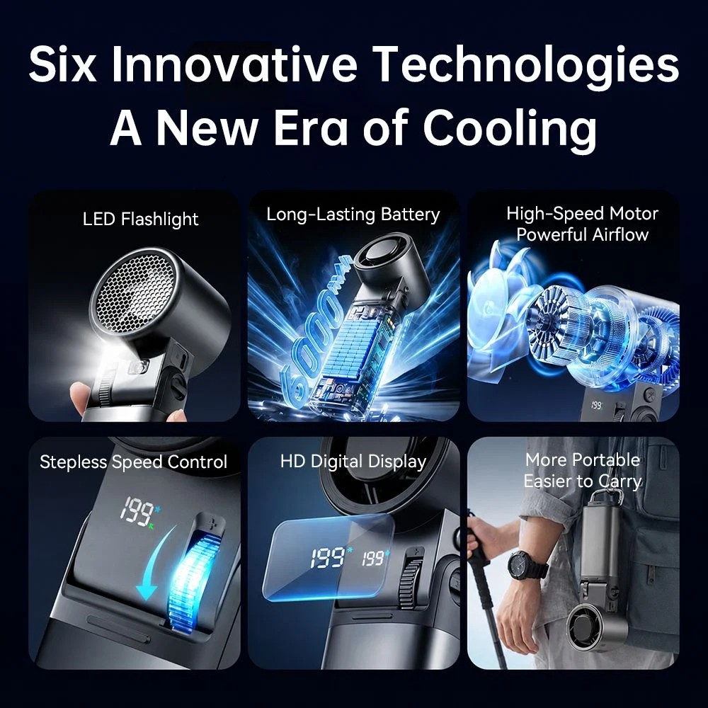 Rogbid Breeze, ventilador portátil com corpo monobloco de alumínio