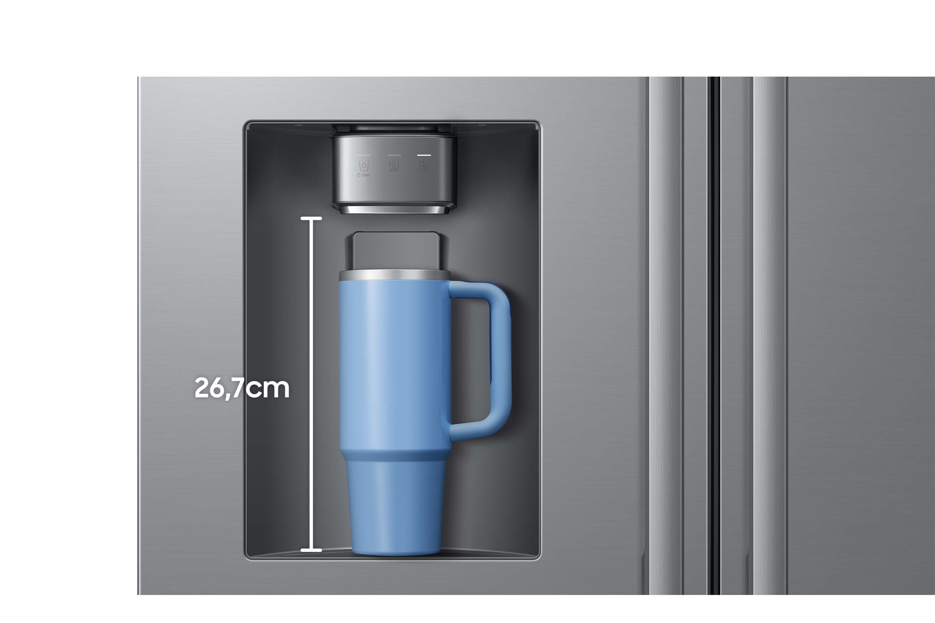 Dispenser de água da geladeira Samsung RF70H