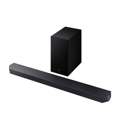 O Q-Symphony soma os alto-falantes da TV Samsung à soundbar para ampliar o palco sonoro