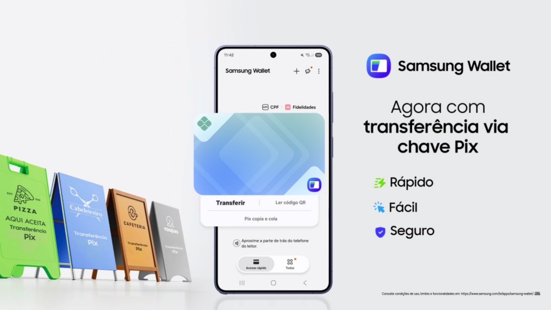 Samsung Wallet passa a fazer Pix por chave; veja como usar