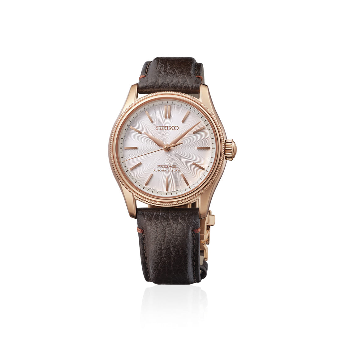 Edição limitada Seiko Presage HCC008 em tom ouro rosado