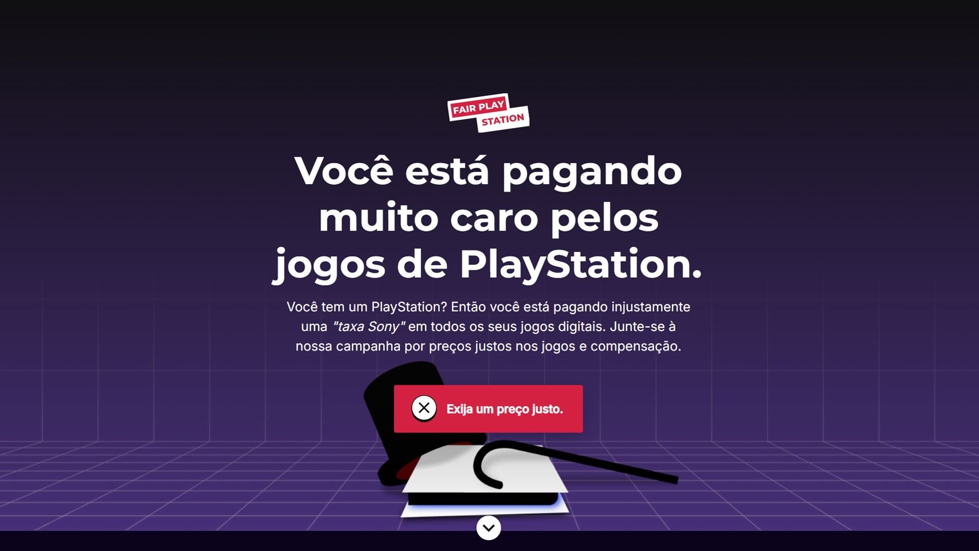 O processo mira os preços da loja digital da PlayStation