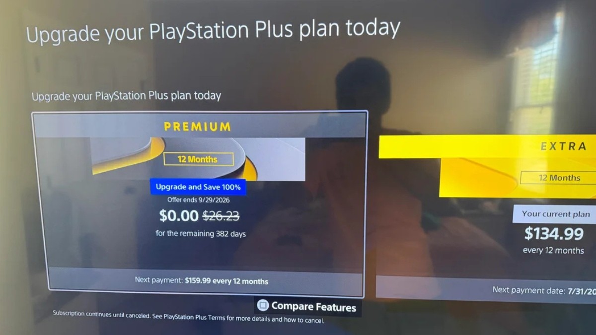 Oferta de upgrade aparece na PlayStation Store com 100% de desconto no PS Plus Premium