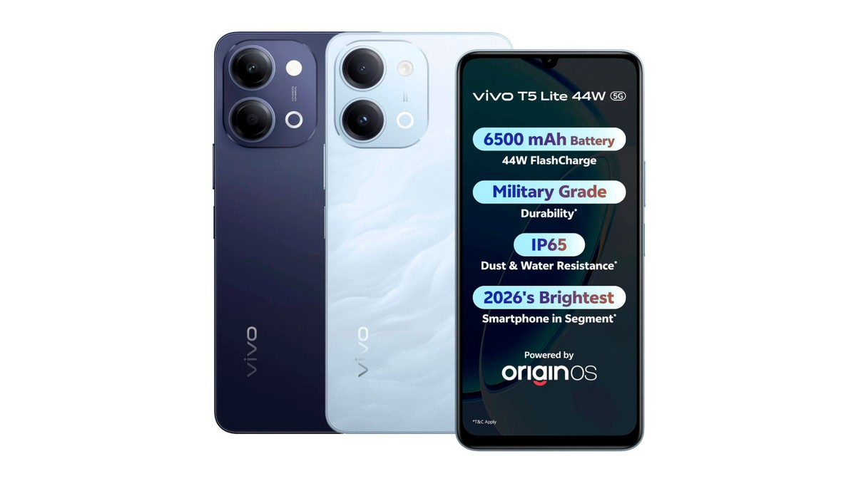 Detalhe da traseira e do módulo de câmeras do Vivo T5 Lite 5G