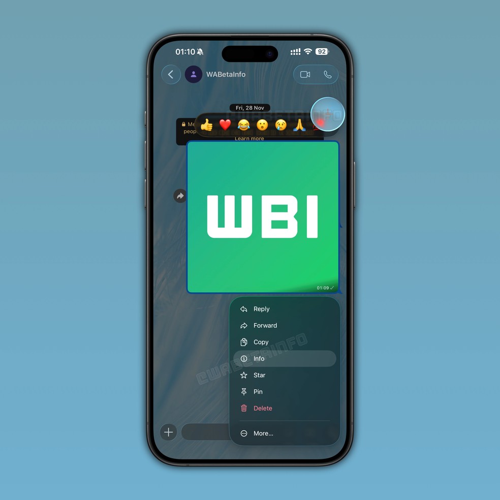 WhatsApp começa a liberar o visual Liquid Glass no iPhone