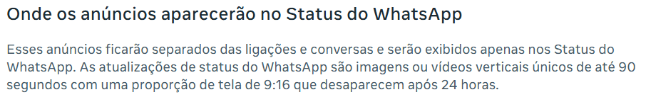 Nova organização de abas em teste no WhatsApp