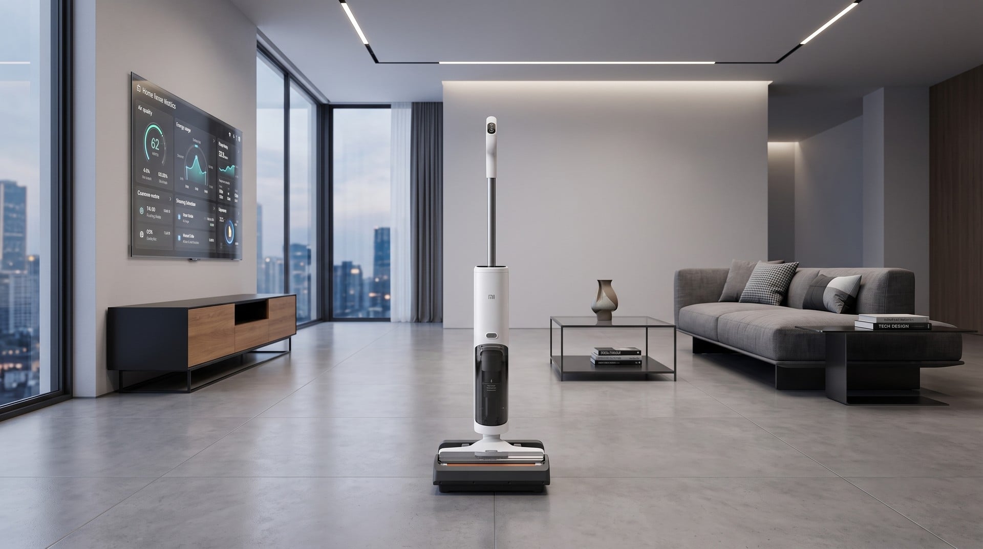 Xiaomi Mijia 5C é aspirador e lavador de piso 2 em 1 com 18.000 Pa