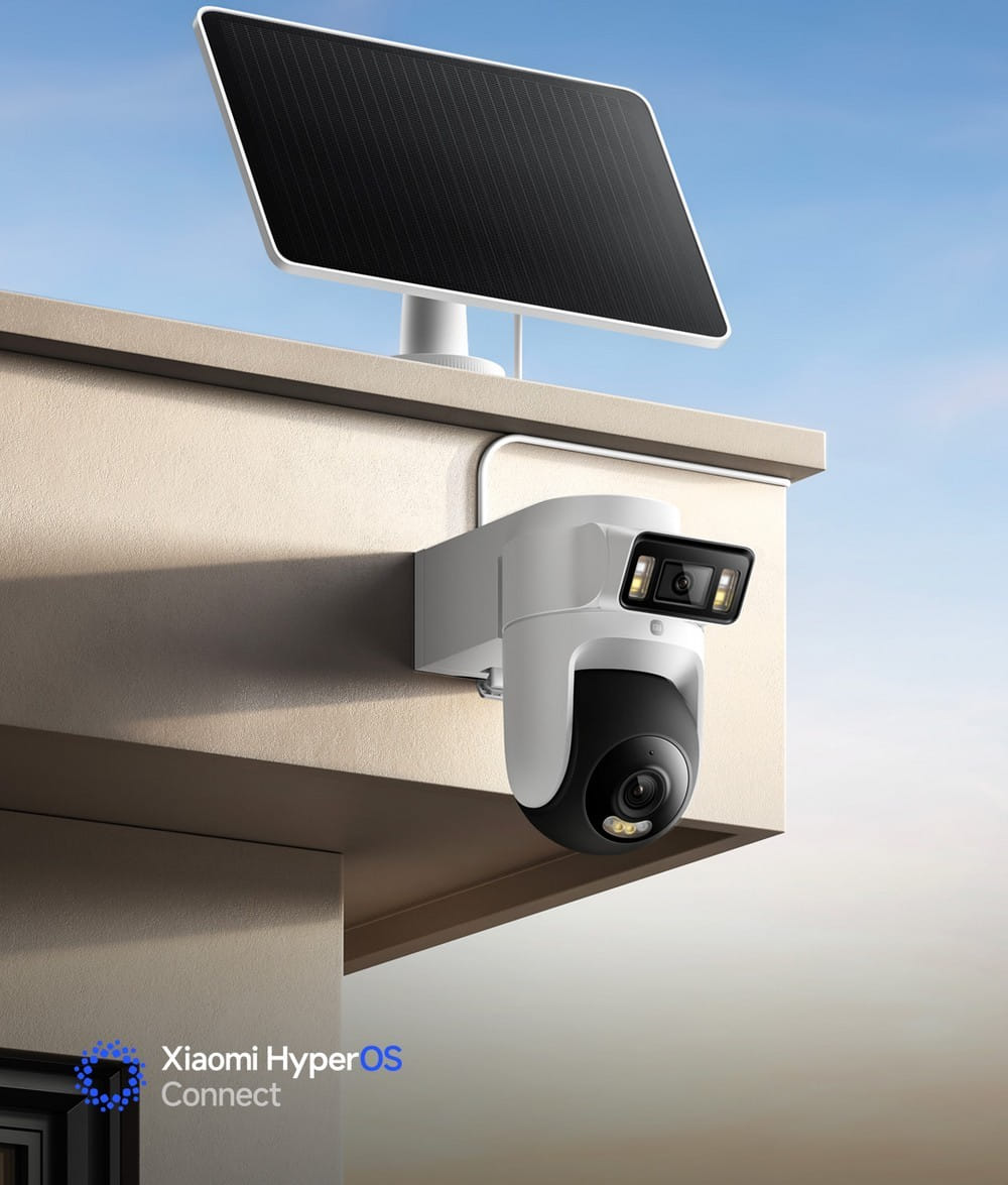 Xiaomi Smart Solar Camera 4 Pro com painel solar